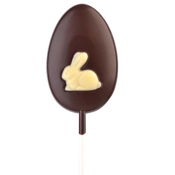 Hans Brunner Frame-Moulds - Lolly Egg with Rabbit - HB-9050-PC - Dimensions: Length: 66 mm