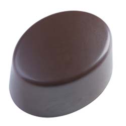 Hans Brunner Frame-Moulds - Oval praline - HB-9059-PC - Dimensions: Length: 26.6 mm