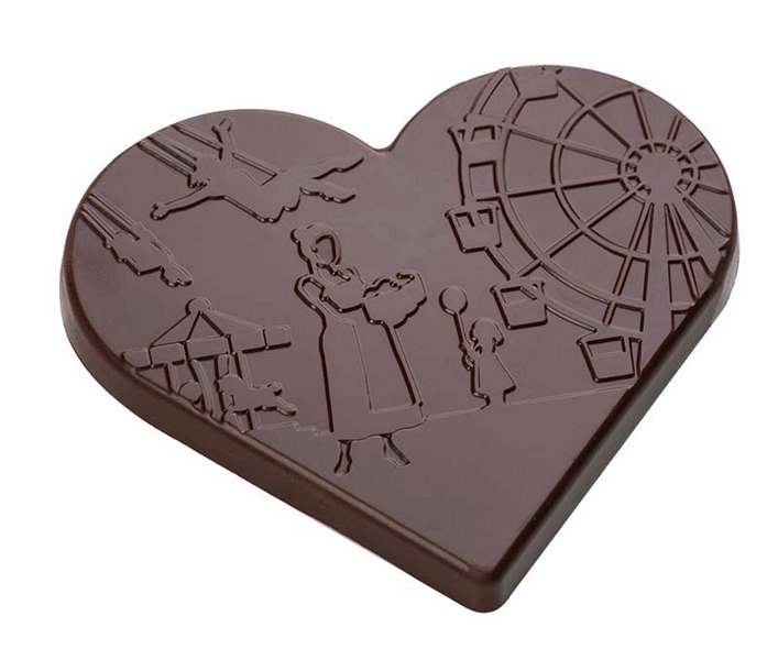 Hans Brunner Hand-Moulds - Tablet heart "Oktoberfest" - HB-9135-PC - Dimensions: Length: 107.5 mm