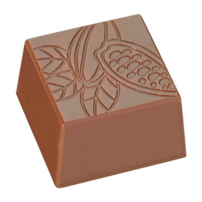 Hans Brunner Frame-Moulds - Square praline "cocoa pod" - HB-9144-S - Dimensions: Length: 25 mm