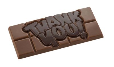 Hans Brunner Frame-Moulds - Tablet "Thank you!" - HB-9147-PC - Dimensions: Length: 105 mm