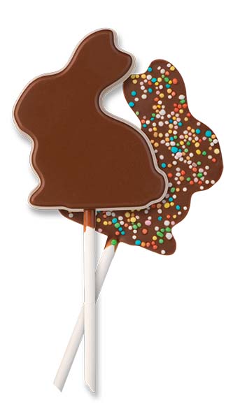 Hans Brunner Frame-Moulds - Lolly "Sitting rabbit" - HB-9158-PC - Dimensions: Length: 66 mm