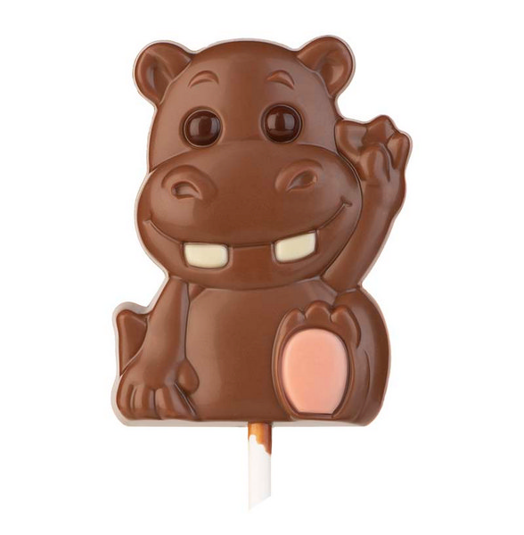 Hans Brunner Frame-Moulds - Lolly Hippo "Levi" - HB-9162-PC - Dimensions: Length: 70 mm