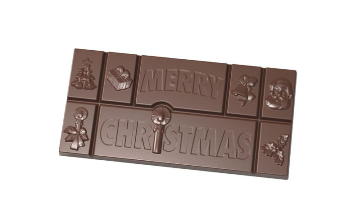 Hans Brunner Frame-Moulds - Tablet "Merry Christmas" - HB-9182-PC - Dimensions: Length: 140 mm