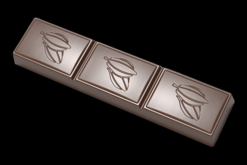 Hans Brunner Frame-Moulds - Bar with cacao pod - HB-9184-PC - Dimensions: Length: 120 mm