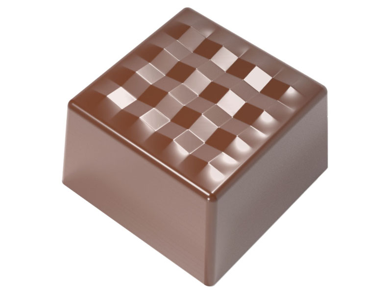 Hans Brunner Frame-Moulds - Square-praline "Manila" - HB-9188-S - Dimensions: Length: 25 mm