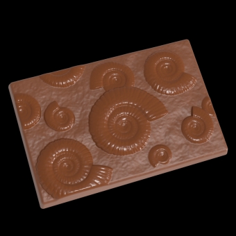 Hans Brunner Frame-Moulds - Small tablet "Fossil" - HB-9200-PC - Dimensions: Length: 95 mm