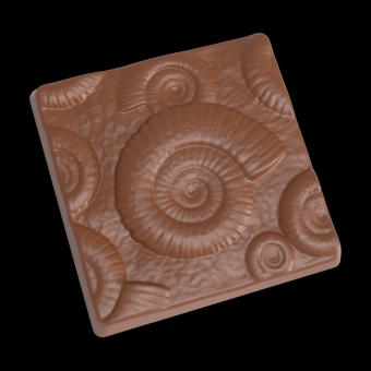 Hans Brunner Frame-Moulds - Napolitain "Fossil" - HB-9201-PC - Dimensions: Length: 32 mm