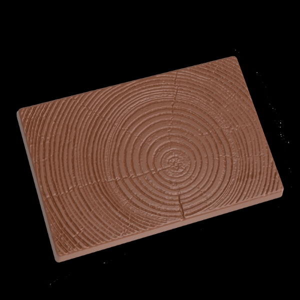 Hans Brunner Frame-Moulds - Small tablet "Timber" - HB-9203-PC - Dimensions: Length: 95 mm