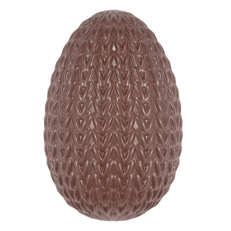 Hans Brunner Hand-Moulds - Egg "Knits" - HB-DS-0008 - Dimensions: Length: 134 mm