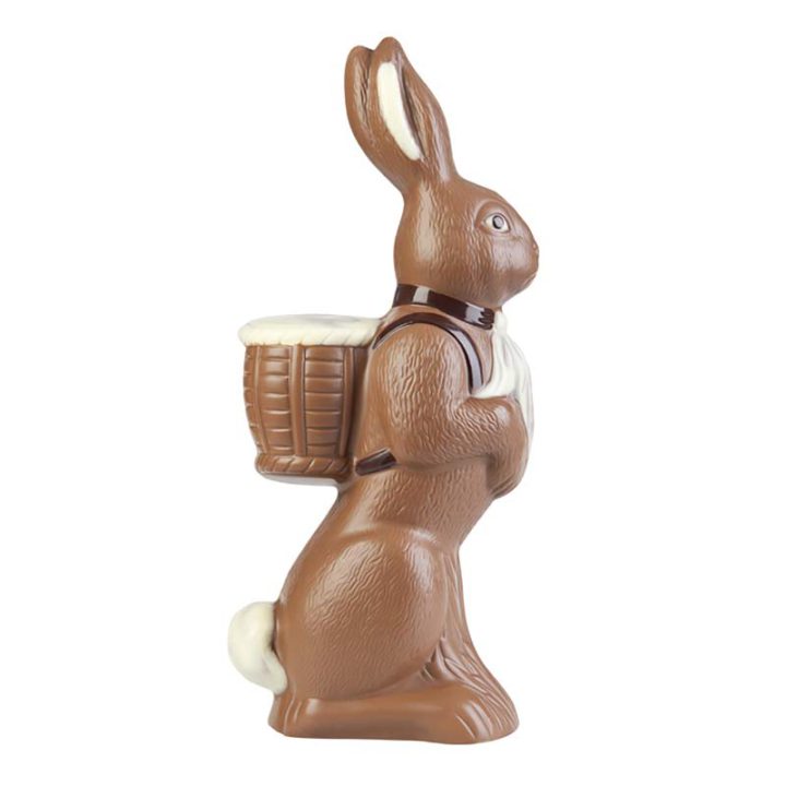 Chocolate World Hollow Figure Moulds - HB116A - Hare + Back Basket 250mm - 250x106x69mm