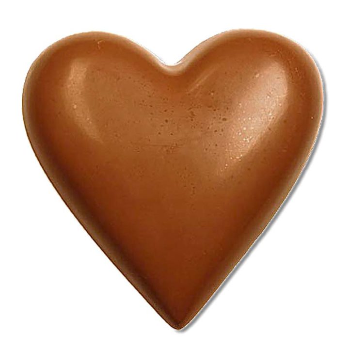 Chocolate World Hollow Figure Moulds - HB212A - Heart Double 80mm - 80x78x16.5mm