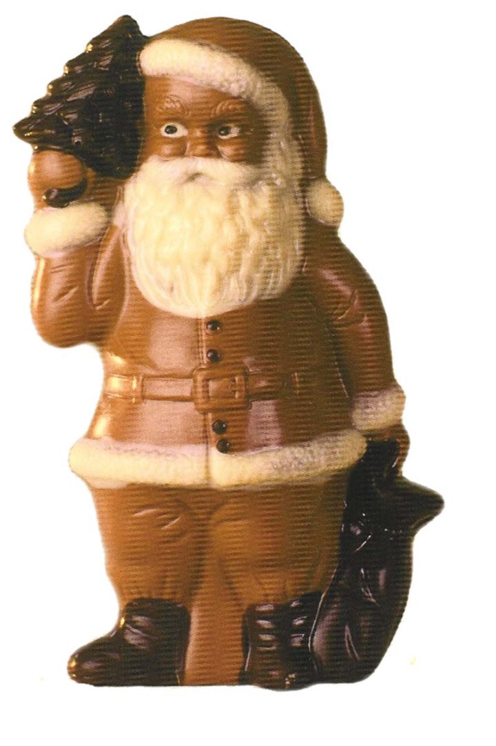 Chocolate World Hollow Figure Moulds - HB636 - Santa Claus + Tree 140mm - 140xN/AxN/Amm