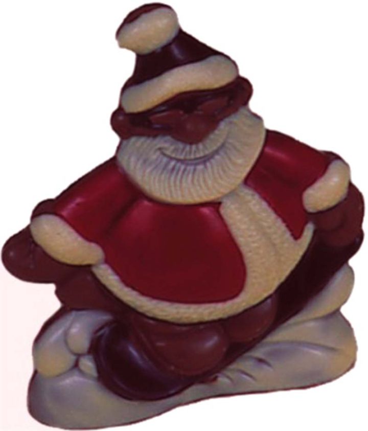Chocolate World Hollow Figure Moulds - HB637 - Santa Claus + Snowboard 144mm - 144xN/AxN/Amm