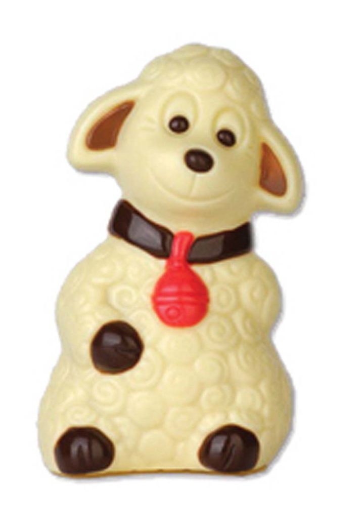 Chocolate World Hollow Figure Moulds - HB8012 - Sitting Lamb 130mm - 130xN/AxN/Amm
