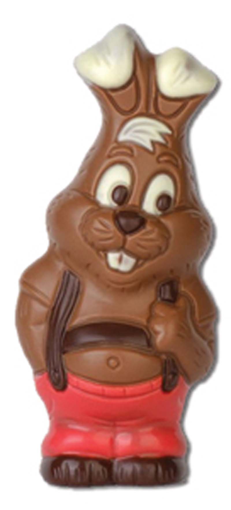 Chocolate World Hollow Figure Moulds - HB8013 - Hare + Big Belly 132mm - 132x65x40mm