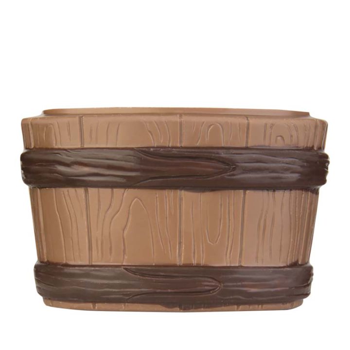 Chocolate World Hollow Figure Moulds - HB8083 - Wooden Tub 60mm - 60x95x60mm