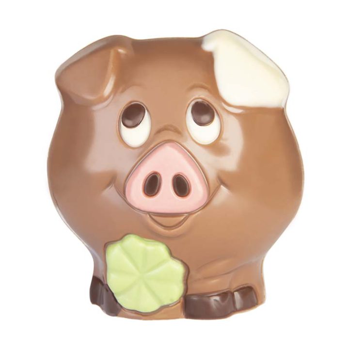 Chocolate World Hollow Figure Moulds - HB8096 - Pig Lucky 50mm - 50x45xN/Amm