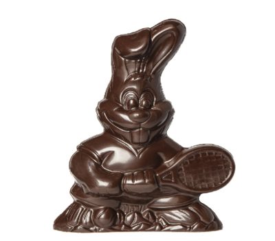 Chocolate World Hollow Figure Moulds - HC10012 - Tennis Rabbit 190mm - 190xN/AxN/Amm