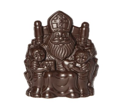 Chocolate World Hollow Figure Moulds - HC20004 - Sitting Saint Nicolas With Children 165mm - 165xN/AxN/Amm