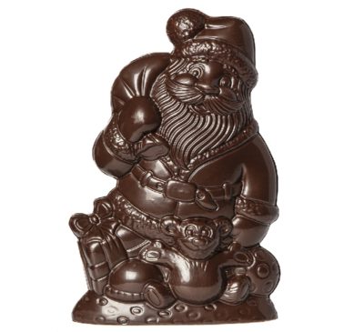 Chocolate World Hollow Figure Moulds - HC22004 - Christmas Father With A Bag 180mm - 220xN/AxN/Amm