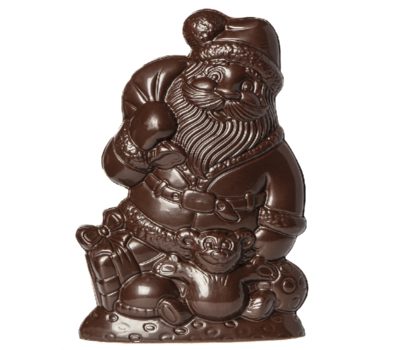Chocolate World Hollow Figure Moulds - HC22007 - Christmas Father With Teddy 175mm - 180xN/AxN/Amm