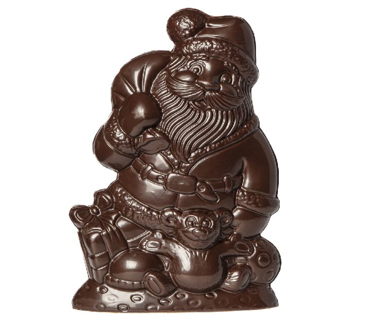 Chocolate World Hollow Figure Moulds - HC22007 - Christmas Father With Teddy 175mm - 180xN/AxN/Amm