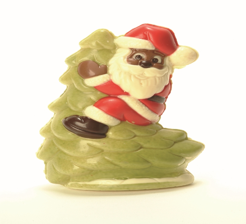 Chocolate World Hollow Figure Moulds - HC22009 - Christmas Father In Tree 170mm - N/AxN/AxN/Amm