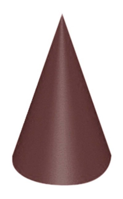 Chocolate World Hollow Figure Moulds - HM005 - Magnetic Cone 120mm - 68xN/Ax120mm