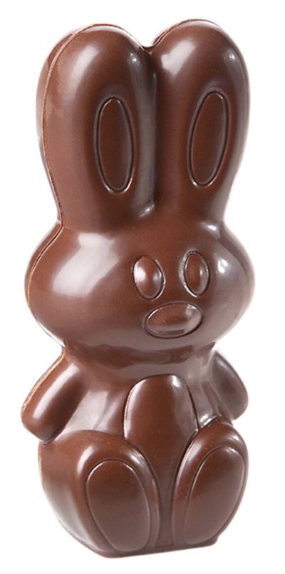 Chocolate World Hollow Figure Moulds - HM007 - Magnetic Rabbit 200mm - 91.5x76.5x200mm