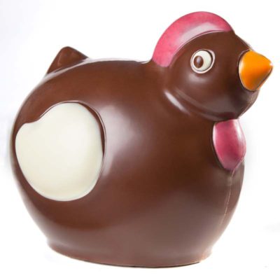 Chocolate World Hollow Figure Moulds - HM009 - Magnetic Chicken 130mm - 165x115x124mm