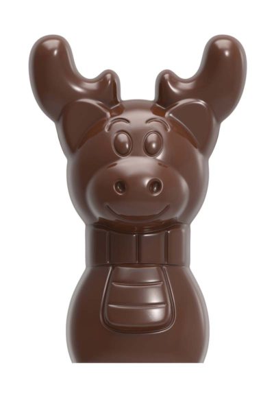 Chocolate World Hollow Figure Moulds - HM020 - Magnetic Moose 150mm - 99.5x72x150mm