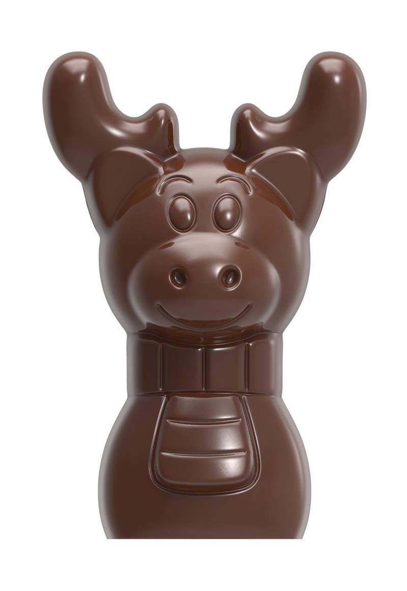 Chocolate World Hollow Figure Moulds - HM020 - Magnetic Moose 150mm - 99.5x72x150mm