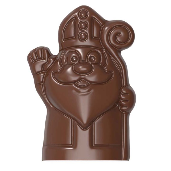 Chocolate World Hollow Figure Moulds - HM027 - Magnetic Saint Nicholas Waves 200mm - 140x90x200mm
