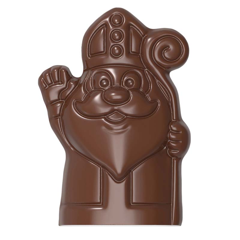 Chocolate World Hollow Figure Moulds - HM027 - Magnetic Saint Nicholas Waves 200mm - 140x90x200mm