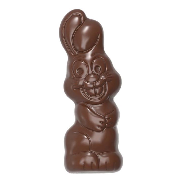 Chocolate World Hollow Figure Moulds - HM029 - Magnetic Hare 150mm - 60x59x150mm