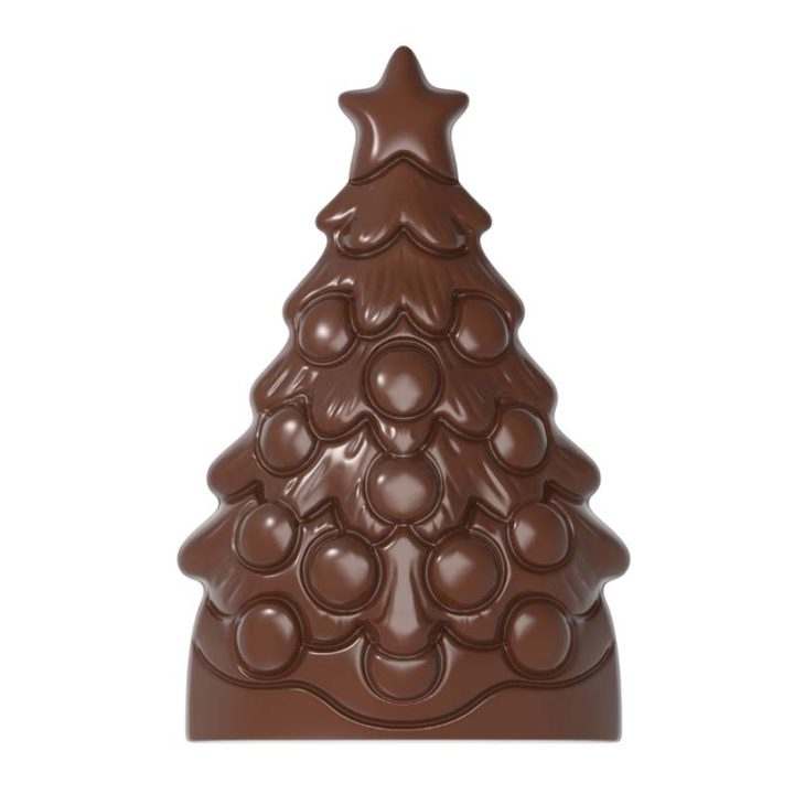 Chocolate World Hollow Figure Moulds - HM036 - Magnetic Christmas Tree 200mm - 110x130x200mm