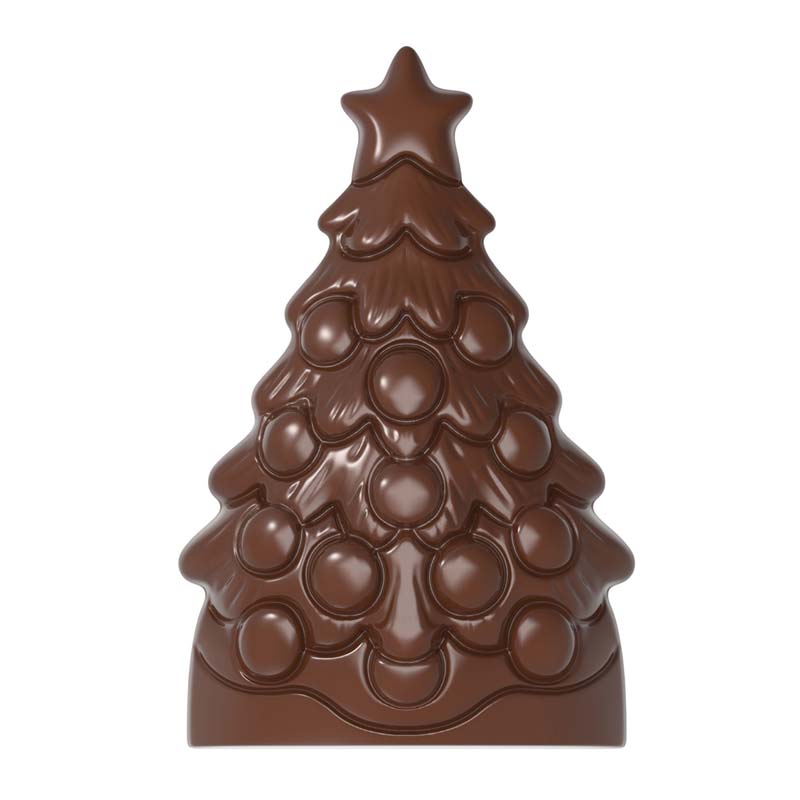 Chocolate World Hollow Figure Moulds - HM036 - Magnetic Christmas Tree 200mm - 110x130x200mm