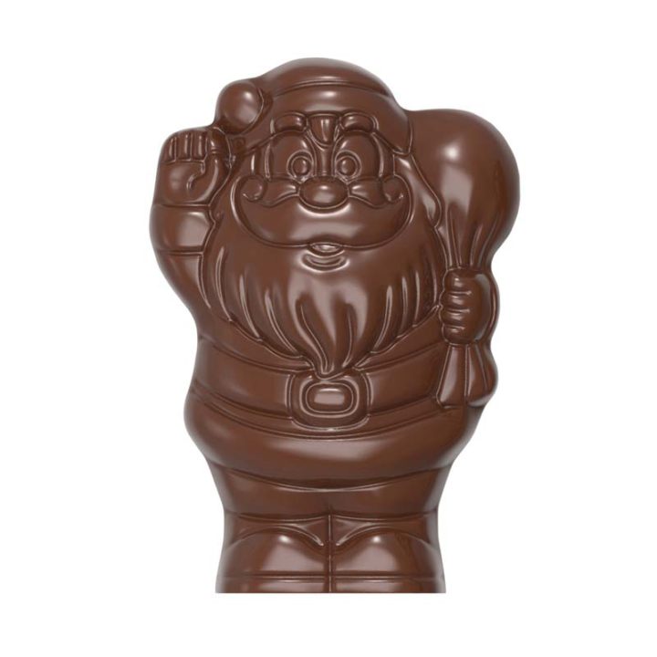 Chocolate World Hollow Figure Moulds - HM037 - Magnetic Santa Claus 150mm - 60x104x150mm