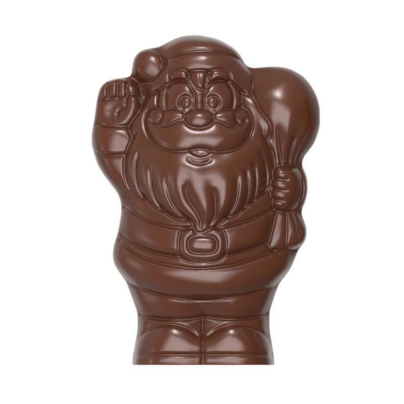 Chocolate World Hollow Figure Moulds - HM037 - Magnetic Santa Claus 150mm - 60x104x150mm