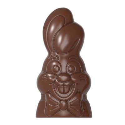 Chocolate World Hollow Figure Moulds - HM039 - Magnetic Bust Easter Bunny 150mm - 60x77x150mm