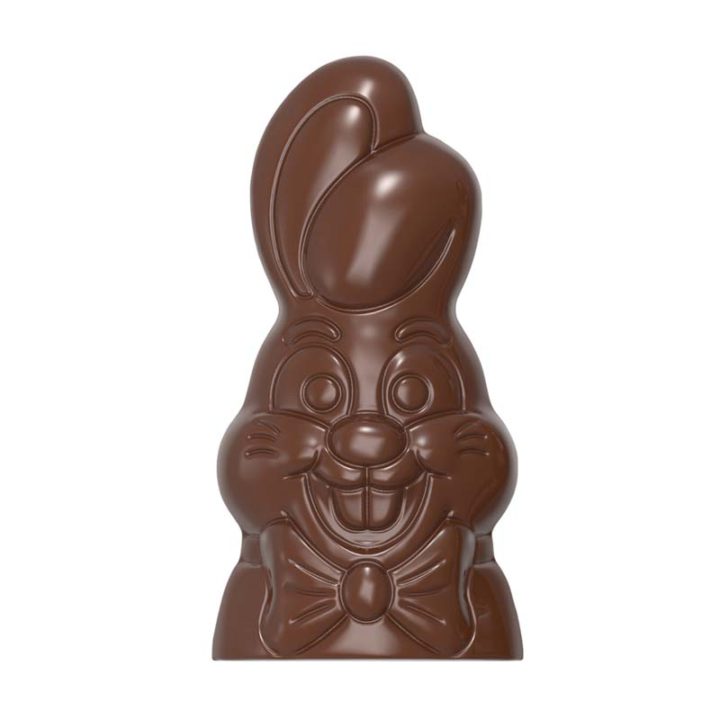 Chocolate World Hollow Figure Moulds - HM040 - Magnetic Bust Easter Bunny 200mm - 80x100x200mm