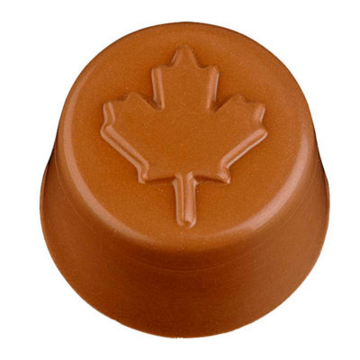 Hans Brunner One-Shot - Praline with marple leaf - OS-0050.298-NT - Dimensions: Length: 27.5 mm