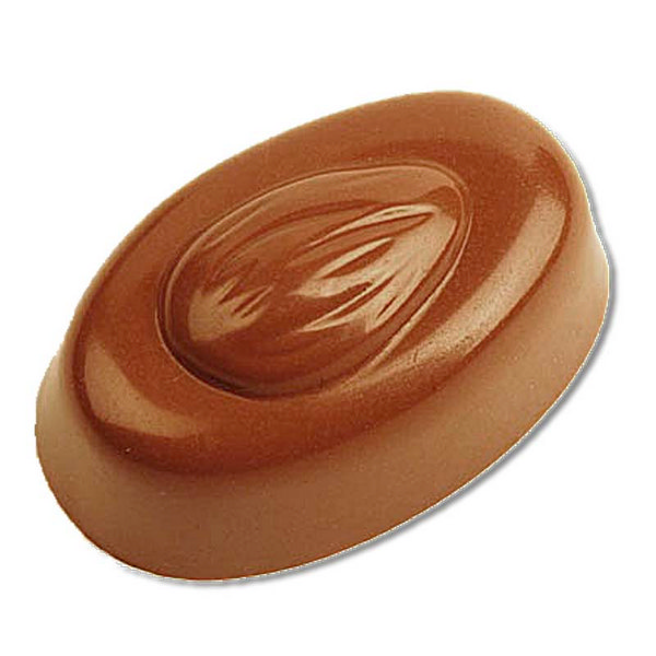 Hans Brunner One-Shot - Oval praline with almond - OS-0363.115-S-NT - Dimensions: Length: 36.5 mm