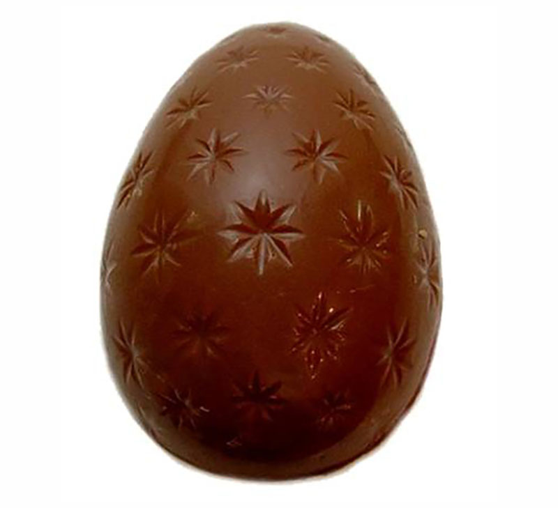Chocolate World Hollow Figure Moulds - PF1038 - Egg Stars 85mm - 80x55x27mm