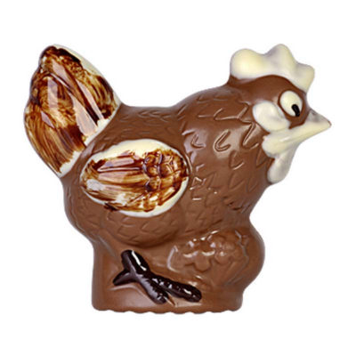 Hans Brunner Spinning-Moulds - Hen with egg - SE-0187-L - Dimensions: Length: 95 mm