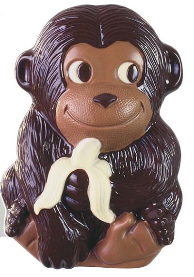 Hans Brunner Spinning-Moulds - Monkey with banana - SE-0402-L - Dimensions: Length: 190 mm