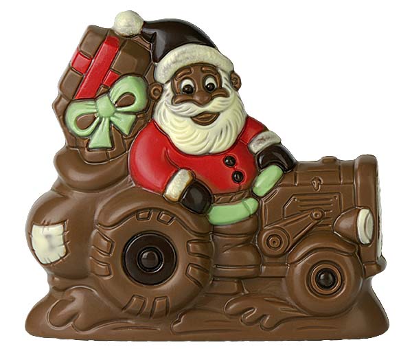 Hans Brunner Spinning-Moulds - Santa Claus on tractor - SE-0556-L - Dimensions: Length: 152 mm