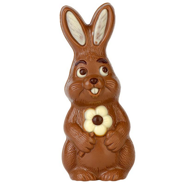 Hans Brunner Spinning-Moulds - Standing rabbit with flower - SE-0558-L - Dimensions: Length: 130 mm