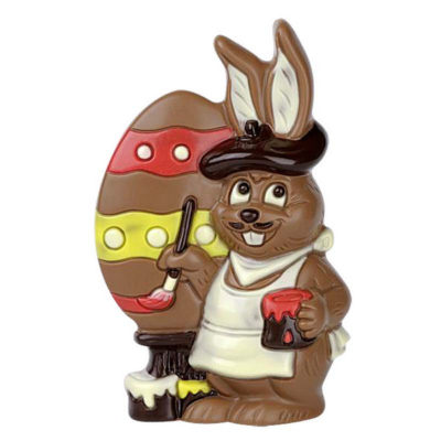 Hans Brunner Spinning-Moulds - Painting rabbit with egg - SE-0586-L - Dimensions: Length: 181 mm